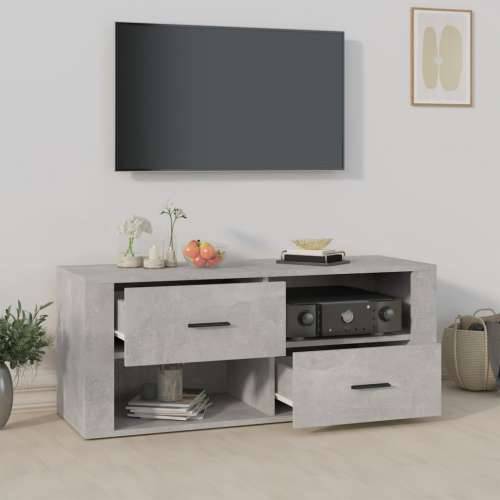 TV ormarić beton sivi 100 x 35 x 40 cm od konstruiranog drva - Beton siva 1 Cijena