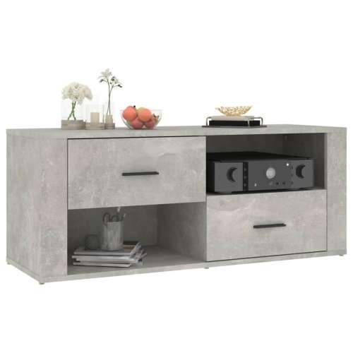 TV ormarić beton sivi 100 x 35 x 40 cm od konstruiranog drva - Beton siva 1 Cijena