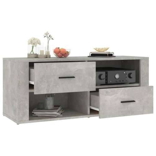 TV ormarić beton sivi 100 x 35 x 40 cm od konstruiranog drva - Beton siva 1 Cijena