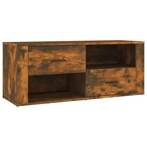 TV ormarić boja dimljenog hrasta 100x35x40 cm konstruirano drvo - Dimljeni hrast 1 Cijena