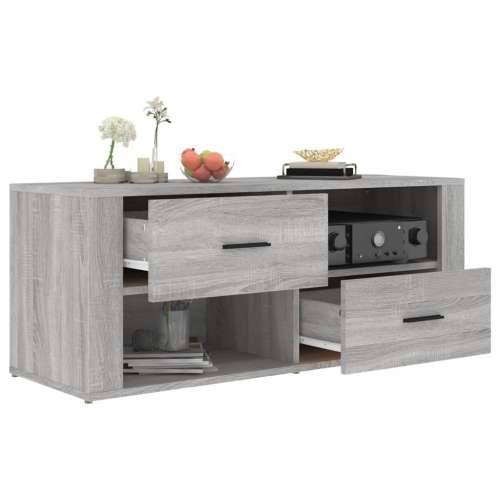 TV ormarić boja hrasta sonome 100x35x40 cm konstruirano drvo - Sivi hrast sonoma 1 Cijena