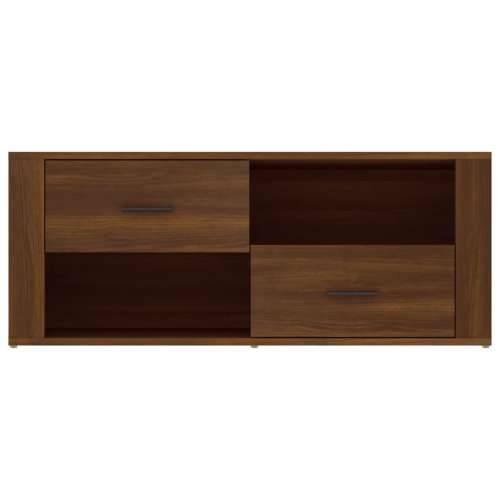 TV ormarić boja smeđeg hrasta 100x35x40 cm konstruirano drvo - Smeđi hrast 1 Cijena