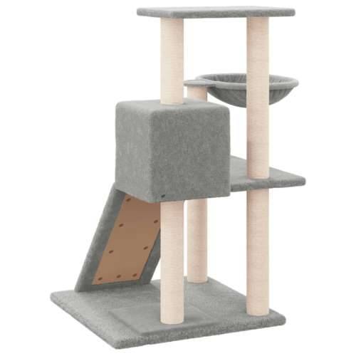 Penjalica za mačke - Kuća za mačke - Grebalica sa stupovima za grebanje svjetlosiva 82 cm - Svjetlosiva Cijena