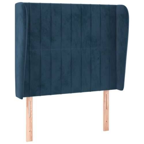 Uzglavlje s ušima tamnoplavo 83 x 23 x 118/128 cm baršunasto - Tamno plava 83 x 23 x 118/128 cm 1 Cijena