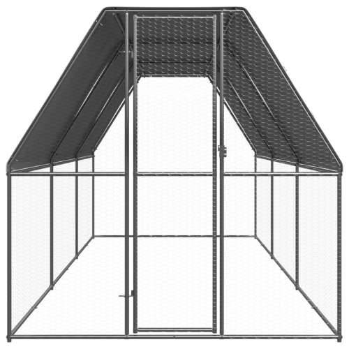 Vanjski kavez za kokoši 2 x 6 x 2 m od pocinčanog čelika Cijena