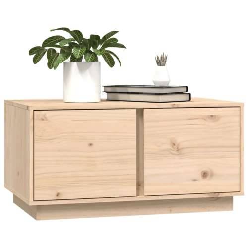 Stolić za kavu 80 x 50 x 40 cm od masivne borovine - Prirodna 1 Cijena