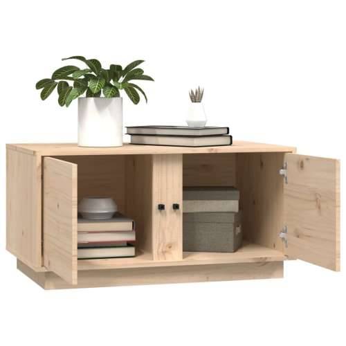 Stolić za kavu 80 x 50 x 40 cm od masivne borovine - Prirodna 1 Cijena