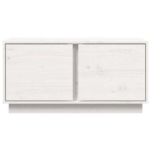 Stolić za kavu bijeli 80 x 50 x 40 cm od masivne borovine - Bijela 1 Cijena