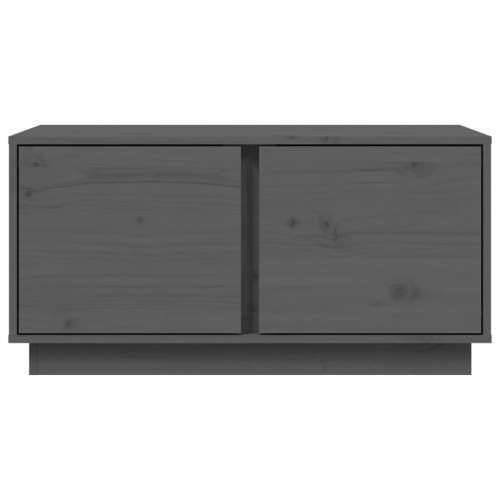 Stolić za kavu sivi 80x50x40 cm od masivne borovine - Siva 1 Cijena