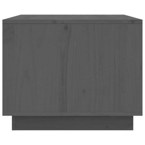 Stolić za kavu sivi 80x50x40 cm od masivne borovine - Siva 1 Cijena