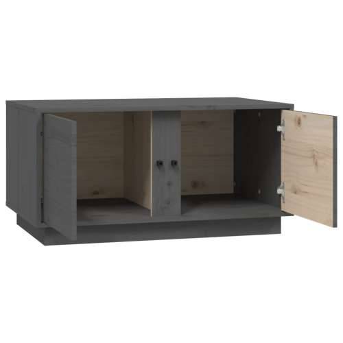 Stolić za kavu sivi 80x50x40 cm od masivne borovine - Siva 1 Cijena