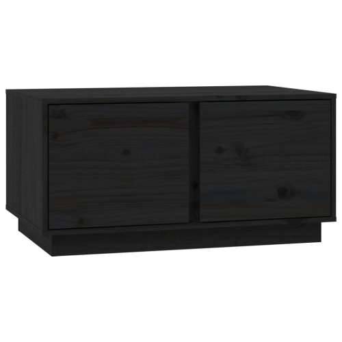 Stolić za kavu crni 80x50x40 cm od masivne borovine - Crna 1 Cijena