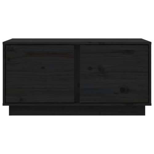 Stolić za kavu crni 80x50x40 cm od masivne borovine - Crna 1 Cijena