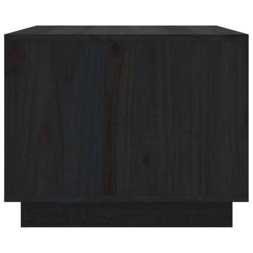 Stolić za kavu crni 80x50x40 cm od masivne borovine - Crna 1 Cijena