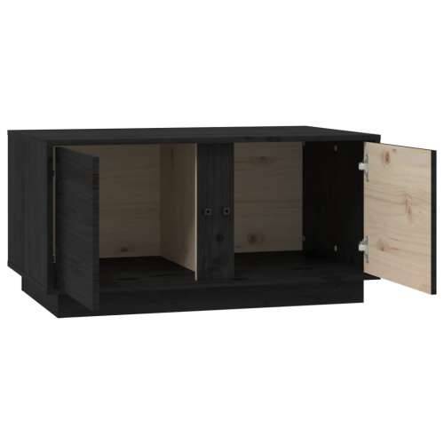 Stolić za kavu crni 80x50x40 cm od masivne borovine - Crna 1 Cijena