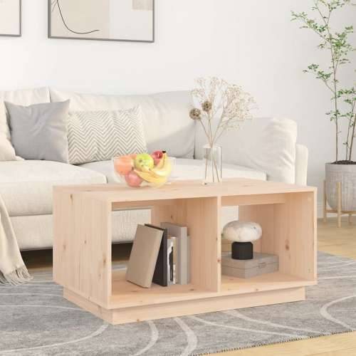 Stolić za kavu 80 x 50 x 40 cm od masivne borovine - Prirodna 1 Cijena