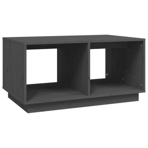 Stolić za kavu sivi 80x50x40 cm od masivne borovine - Siva 1 Cijena