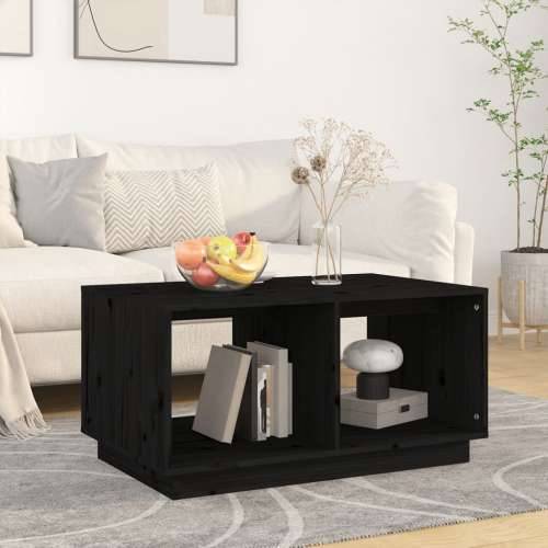 Stolić za kavu crni 80x50x40 cm od masivne borovine - Crna 1 Cijena