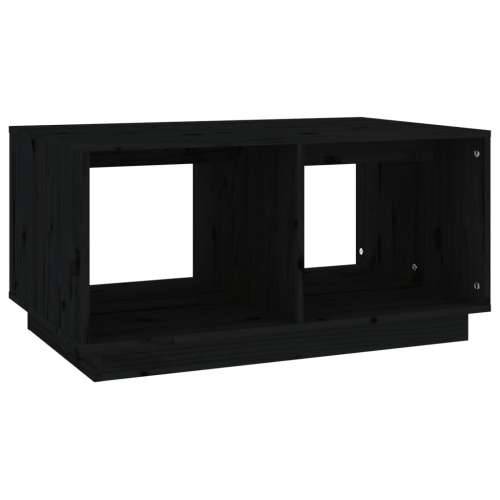 Stolić za kavu crni 80x50x40 cm od masivne borovine - Crna 1 Cijena