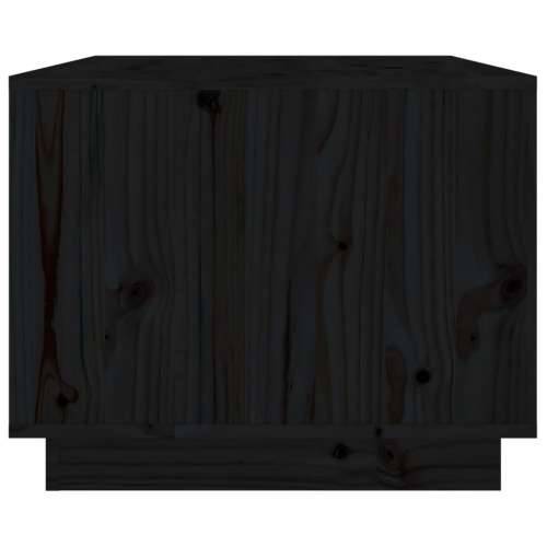 Stolić za kavu crni 80x50x40 cm od masivne borovine - Crna 1 Cijena