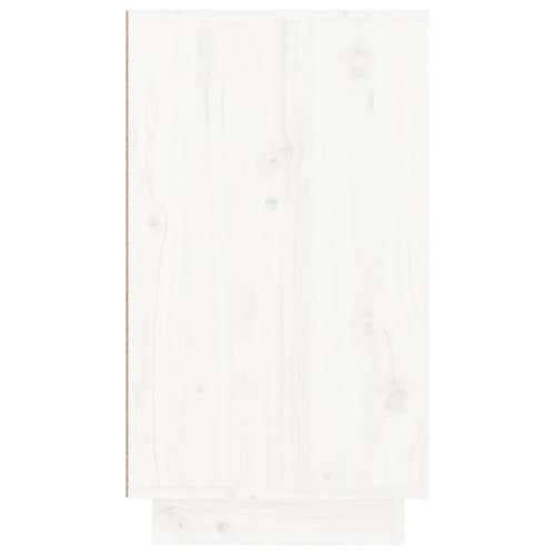 Ormarić za cipele bijeli 110 x 34 x 61 cm od masivne borovine - Bijela 1 Cijena