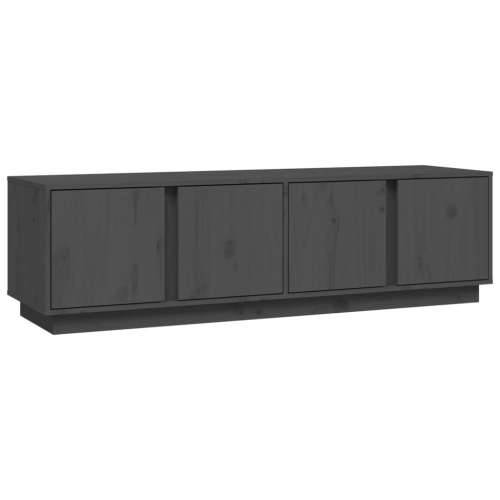 TV ormarić sivi 140 x 40 x 40 cm od masivne borovine - Siva 1 Cijena