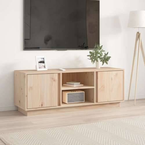 TV ormarić 110 x 35 x 40,5 cm od masivne borovine - Prirodna 1 Cijena