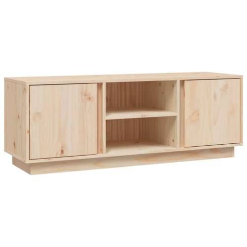 TV ormarić 110 x 35 x 40,5 cm od masivne borovine - Prirodna 1 Cijena