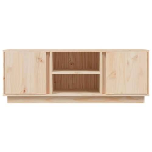 TV ormarić 110 x 35 x 40,5 cm od masivne borovine - Prirodna 1 Cijena