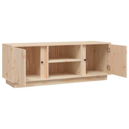 TV ormarić 110 x 35 x 40,5 cm od masivne borovine - Prirodna 1 Cijena