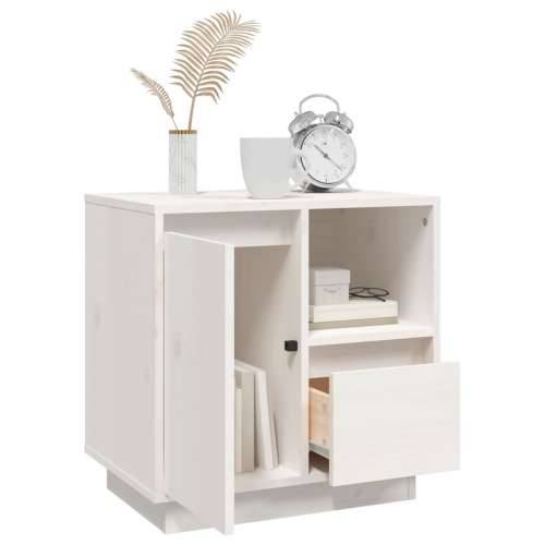Noćni ormarići 2 kom bijeli 50 x 34 x 50 cm od masivne borovine - Bijela 2 Cijena