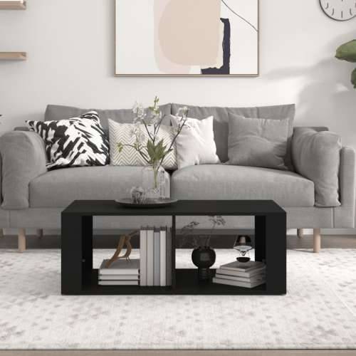 Stolić za kavu crni 100 x 50 x 36 cm od konstruiranog drva - Crna 1 Cijena