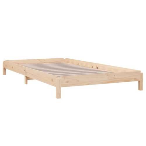 Složivi krevet 100 x 200 cm od masivne borovine - Prirodna 100 x 200 cm Cijena