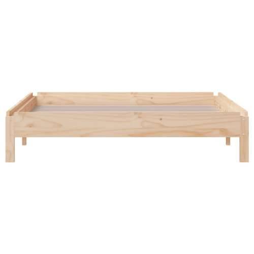 Složivi krevet 100 x 200 cm od masivne borovine - Prirodna 100 x 200 cm Cijena
