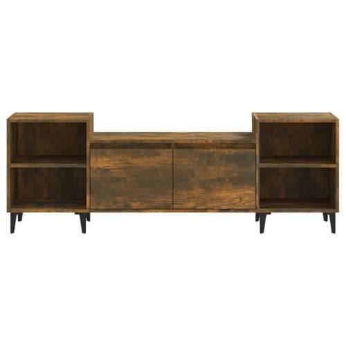 TV ormarić boja dimljenog hrasta 160x35x55 cm konstruirano drvo - Dimljeni hrast 1 Cijena