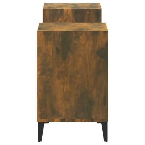 TV ormarić boja dimljenog hrasta 160x35x55 cm konstruirano drvo - Dimljeni hrast 1 Cijena
