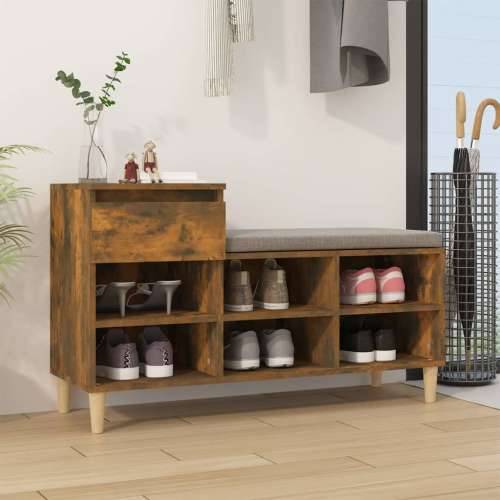 Ormarić za cipele boja hrasta 102x36x60 cm konstruirano drvo - Dimljeni hrast 1 Cijena