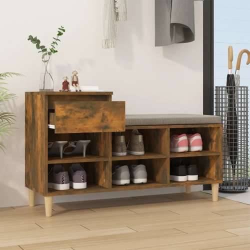 Ormarić za cipele boja hrasta 102x36x60 cm konstruirano drvo - Dimljeni hrast 1 Cijena