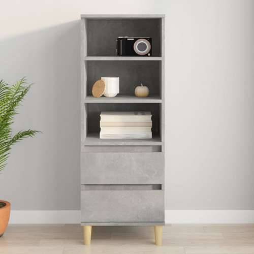 Visoka komoda boja betona 40 x 36 x 110 cm konstruirano drvo - Beton siva 1 Cijena