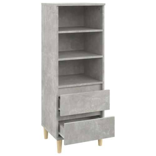 Visoka komoda boja betona 40 x 36 x 110 cm konstruirano drvo - Beton siva 1 Cijena