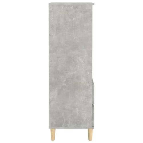 Visoka komoda boja betona 40 x 36 x 110 cm konstruirano drvo - Beton siva 1 Cijena