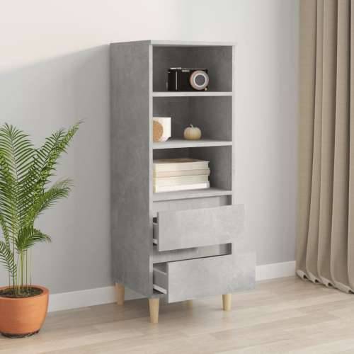 Visoka komoda boja betona 40 x 36 x 110 cm konstruirano drvo - Beton siva 1 Cijena