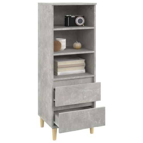 Visoka komoda boja betona 40 x 36 x 110 cm konstruirano drvo - Beton siva 1 Cijena