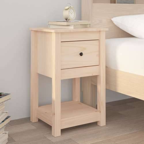 Noćni ormarići 2 kom 40x35x61,5 cm od masivne borovine - Prirodna 2 1 Cijena