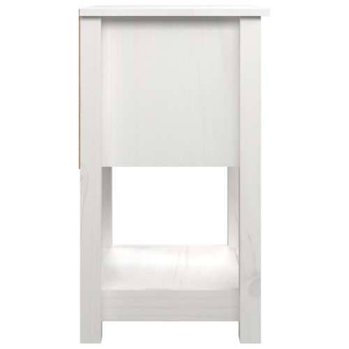 Noćni ormarići 2 kom bijeli 40x35x61,5 cm od masivne borovine - Bijela 2 1 Cijena