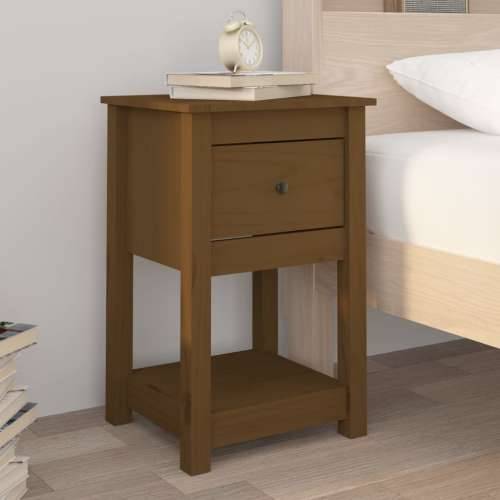 Noćni ormarići 2 kom boja meda 40x35x61,5 cm od borovine - boja meda 2 1 Cijena