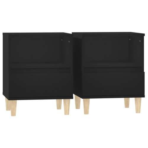 Noćni ormarići 2 kom crni 40x35x50 cm - Crna 2 Cijena