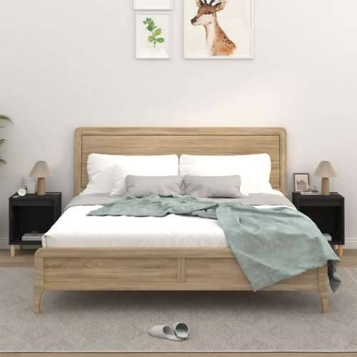 Noćni ormarići 2 kom crni 40x35x50 cm - Crna 2 Cijena