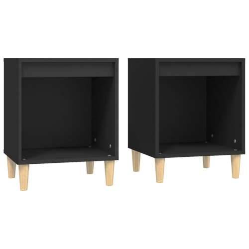 Noćni ormarići 2 kom crni 40x35x50 cm - Crna 2 Cijena