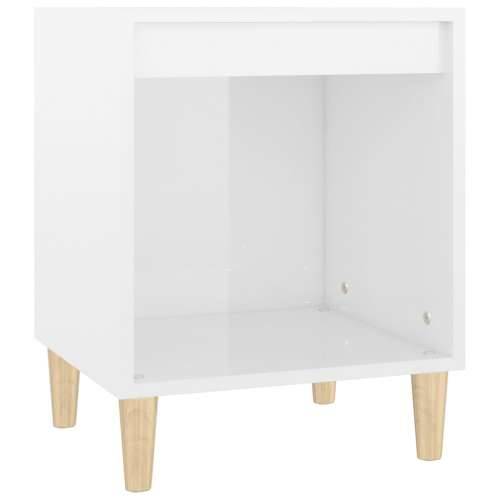 Noćni ormarići 2 kom visoki sjaj bijeli 40x35x50 cm - Visoko sjajno bijela 2 Cijena